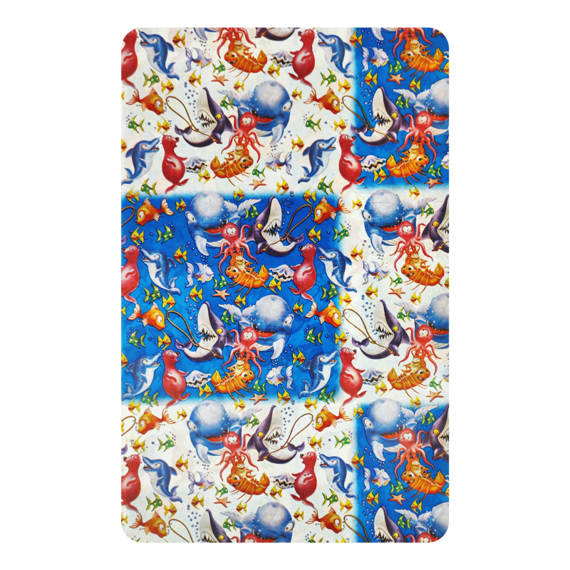 PAPEL SEDA FANTASIA `OK` 18gr.50x70cm.PQ.100pz.FIESTA DEL MAR