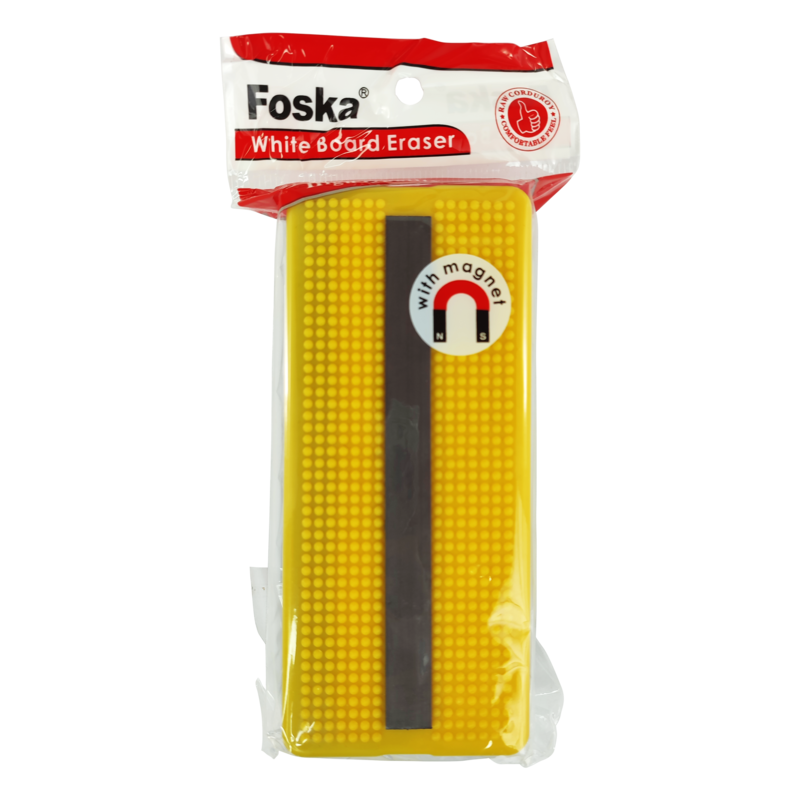 BORRADOR P/PIZZARRA `FK` MAGNETICO BL.1pz.7x16cm.C/PANA NEGRA SINTETICA