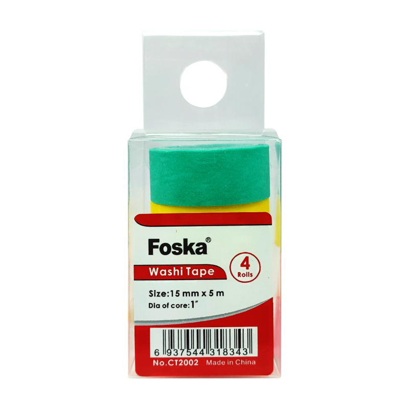CINTA DECORATIVA PAPEL ADHESIVO 'FK' PQ. 4ro.15mm.x5m.C/U.(5/8