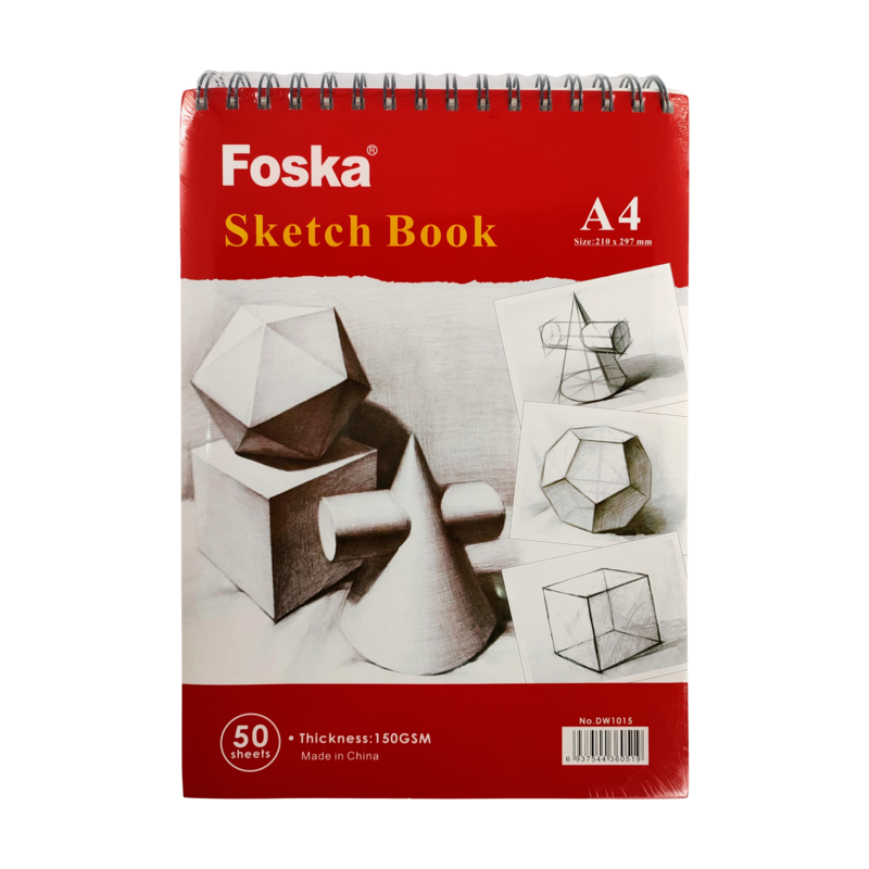 BLOCK ARTISTA BOCETO/CROQUIS 'FK' 150gr.50hj.21x30cm.PQ.1pz.SKETCH TEXTURA FINA C/ESPIRAL