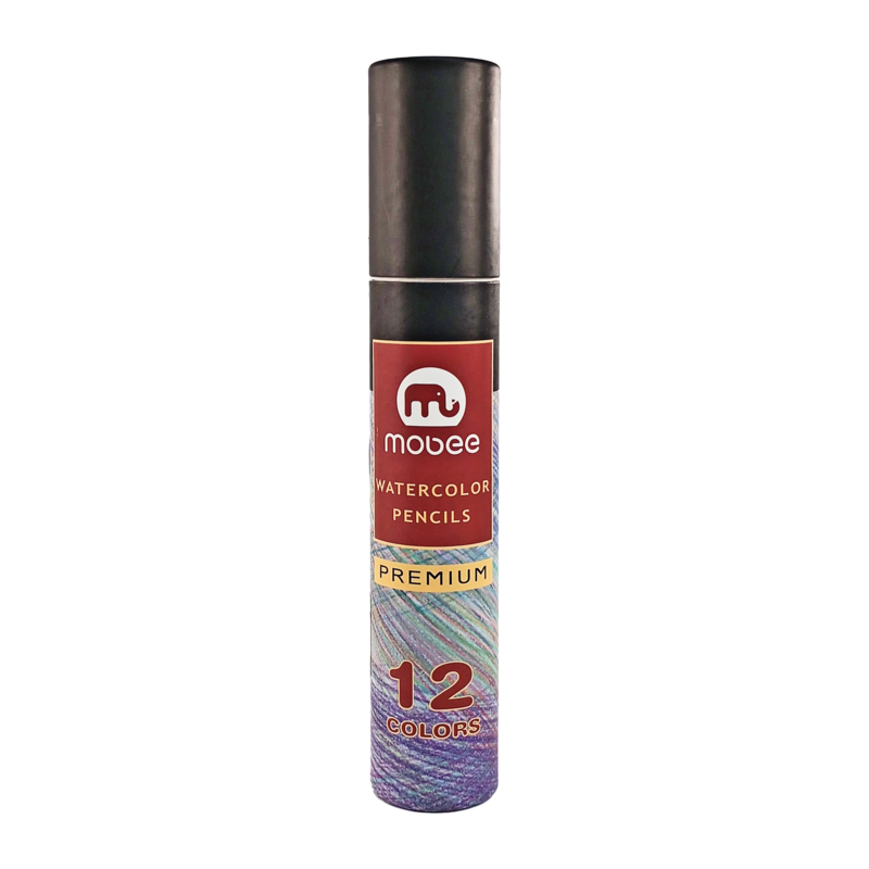 CREYONES/LAPIZ DE COLORES `MB` REDONDO ACUARELABLE CJ.1st.x12 COL.MINA DIAM.2,5mm.