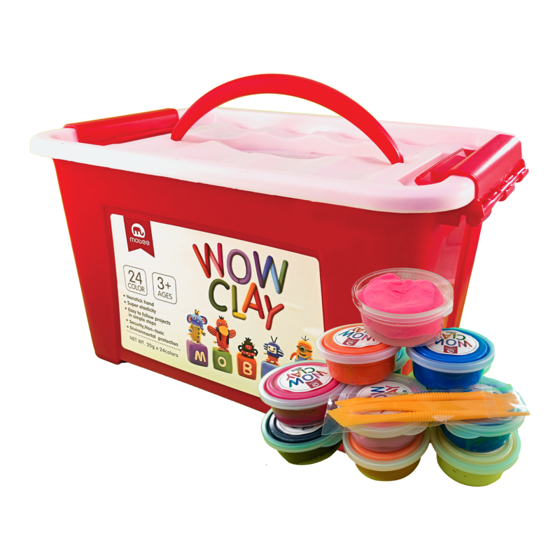 MASAS SET P/MANUALIDADES 'MB' ET.1st.ARTESANO C/24 COLORES PLASTILINA SUPERROLLER EN SOBRE