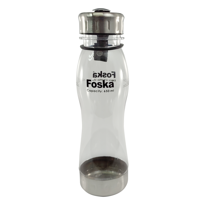COOLER ESCOLAR `FK` PCTG ANTIBACTERIAS 650cc.PQ.1pz.PLASTICO TRANSPARENTE