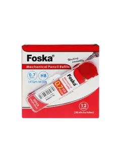 MINAS POLIMERIZADAS `FK` 0,7mm.CJ.12tb.x20pz.C/U. HB NEGRO INTENSO