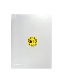 LAMINA DE ACETATO (PVC) `OK` CRISTAL SKY CAL.0,50mm.45x30cm.PQ.6pz.