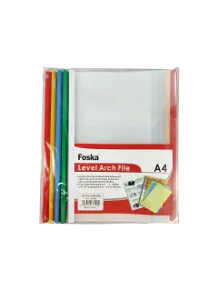 CARPETA PRESENTACION PLASTICA (PE) `FK` OF/A4 PQ.10pz.TRANSPAR.C/VARILLAS