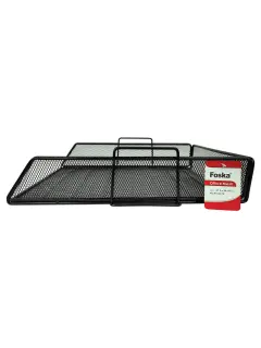 BANDEJA MODULAR AUTOAPILABLE 'FK' MALLA METALICA 34x28x6cm.CJ.1pz.NEGRO