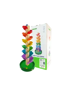 JUEGO DIDACTICO 'KC' PISTA DE BOLAS CAIDA LIBRE P/3 AÑOS O +.JG.1kt.7pz.MDF/FIBRA DE VIDRIO