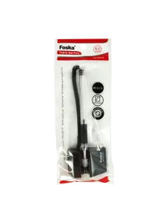 BOLIGRAFO CON CABUYA `FK` BL.1pz.P/ESCRITORIO/MOSTRADOR C/BASE AUTOADHESIVA NEGRO