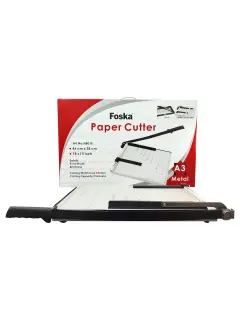 GUILLOTINA BASE DE METAL 'FK' 46cm.(18") CJ.1pz.RETICULADA C/REGLA Y PISAPAPEL