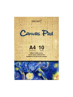 BLOCK ARTISTA LIENZO/CANVA `SA` 280gr.10hj.21x30cm.PQ.1pz.100% ALGODÓN/TEXTURA MEDIA