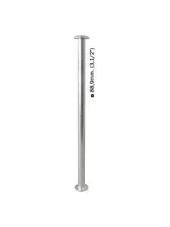 TORNILLOS DE POSTE `OK` M+H ALUMINIO PQ.100pz. 88,9mm.(3,1/2")