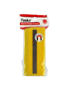 BORRADOR P/PIZZARRA `FK` MAGNETICO BL.1pz.7x16cm.C/PANA NEGRA SINTETICA