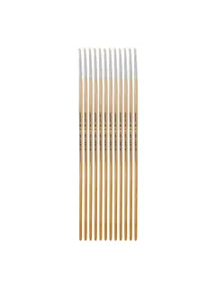 PINCEL CERDA BLANCA `SA` REDONDO UNIVERSAL # 2 PQ.12pz.MANGO LARGO NATURAL