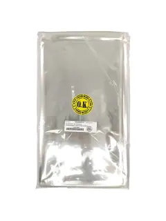 BOLSA PLASTICA (PPO) CRISTAL OK 43x63cm.C/SOLAPA Y PEGA PQ.100pz.SIN FUELLE