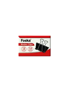 GANCHOS DE MORDAZA `FK` CJ.12pz.15mm.CROMADO+NEGRO T/REBATIBLE