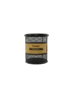 PORTA-LAPICES CILINDRICO `FK` MALLA METALICA BS.1pz.COLOR NEGRO