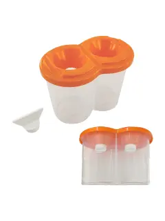 LAVA-PORTA PINCELES `SA` PLASTICO CJ.1pz.REDONDO DOBLE DIAM.12cm.CON TAPAS