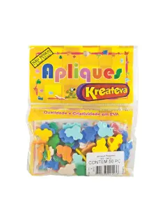 FOAMY APLIQUES "KT" FIGURAS PEQUEÑAS 2X2CM.APROX.PQ.C/6BL.X50PZ.C/U.XGAMA TV