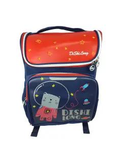 MORRAL ESCOLAR 'FK' ERGONOMICO/IMPERMEABLE/REFLECTIVO EP.1pz.44x31x13cm.ROJO