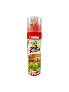 CREYONES/LAPIZ DE COLORES `FK` HEXAGONAL PROFESIONAL TB.24PZ.MINA DIAM.2,5MM.