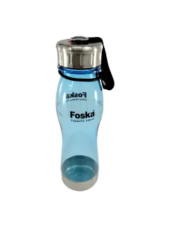 COOLER ESCOLAR `FK` PCTG ANTIBACTERIAS 650cc.PQ.1pz.PLASTICO AZUL CRISTAL