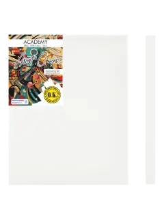 LIENZO C/BASTIDOR C/CUÑAS `SA` 1.8 GRAPA REVERSO PQ.1pz.ACADEMY 280gr. 20x25cm.(8x10")