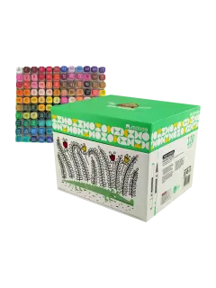 MARCADOR P/DISEÑO GRAFICO `MB` TWIN MARKER CINCEL+FINO ST.120pz.COL.SURT.