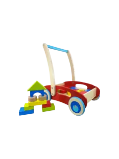JUEGO DIDACTICO 'KC' CARRITO PARA BEBE CAMINANTE P/1 AÑO O +.JG.1kt.23pz.MDF/ENEBRO