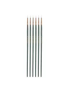 PINCEL SINTETIC `CS` REDONDO PREMIUM BLANCO # 6 PQ.6pz.MANGO LARGO VERDE