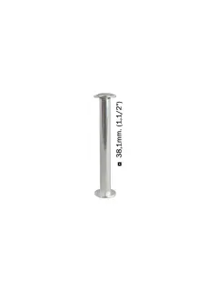 TORNILLOS DE POSTE `OK` M+H ALUMINIO PQ.100pz. 38,1mm.(1,1/2")