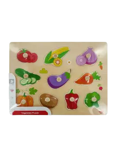 JUEGO DIDACTICO 'KC' ROMPECABEZAS DE VEGETALES P/18 MESES O +.JG.1kt.11pz.ENELDO/CHAPEC