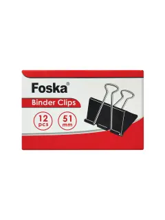 GANCHOS DE MORDAZA `FK` CJ.12pz.51mm.CROMADO+NEGRO T/REBATIBLE
