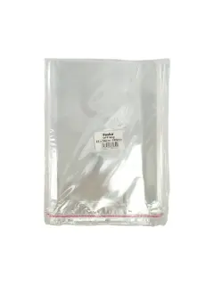 BOLSA PLASTICA (PPO) CRISTAL FK 23X30CM.C/SOLAPA Y PEGA PQ.100PZ.SIN FUELLE