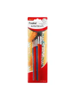 SET PINCELES ESCOLARES CAMEL FK REDONDO MANGO CORTO BL.6PZ.SURT.#6/12
