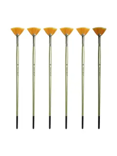 PINCEL SINTETIC `CS` ABANICO PLANO ORO #10 PQ.6pz.M.L.