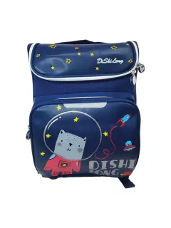 MORRAL ESCOLAR 'FK' ERGONOMICO/IMPERMEABLE/REFLECTIVO EP.1pz.44x31x13cm.AZUL