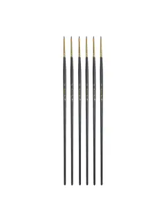 PINCEL SINTETIC `CS` REDON.PREMIUM B.ORO # 2 PQ.6pz.MANGO LARGO NEGRO