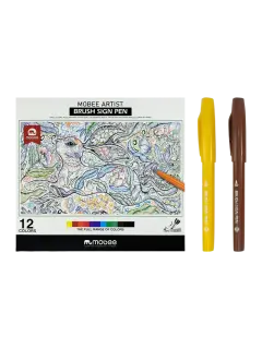 MARCADOR P/DELINEAR 'MB' PUNTA EX-FINA NYLON BASE AGUA ET.12pz.COL.SURT.