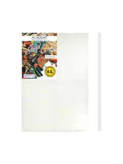 LIENZO C/BASTIDOR C/CUÑAS `SA` 1.8 GRAPA REVERSO PQ.1pz.ACADEMY 280gr. 80x120cm.(31x48")