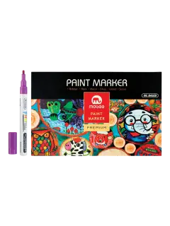 MARCADOR P/DISENO `MB` BASE OIL PUNTA-PRESION BALA 1,0mm.TODA SUPERFICIE ST.18pz.SURT.