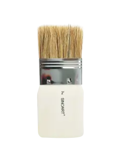 BROCHA CERDA `SA` PLANA CORTA 50mm,PQ.1pz.MANGO ERGONOMICO MADERA NATURAL