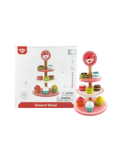 JUEGO DIDACTICO 'KC' SERVICIO DE POSTRES P/3 AÑOS O +.JG.1kt.12pz.CHAPEC/MDF/ENEBRO