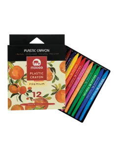 CREYONES PLASTICOS `MB` CJ.1st.x12 COL.TRIANGULAR ERGONOMICO LARGO 120mm.