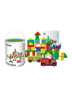 JUEGO DIDACTICO 'KC' HAMBIENTACION DE CIUDAD P/2 AÑOS O +.JG.1kt.50pz.MDF/PLASTIC/ENEBRO