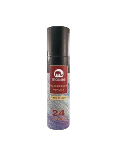 CREYONES/LAPIZ DE COLORES `MB` REDONDO ACUARELABLE CJ.1st.x24 COL.MINA DIAM.2,5mm.