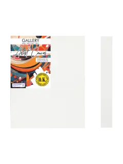 LIENZO C/BASTIDOR C/CUÑAS `SA` 3.8 GRAPA REVERSO PQ.1pz.GALERY 320gr. 40x50cm.(16x20")