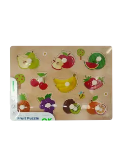 JUEGO DIDACTICO 'KC' ROMPECABEZAS DE FRUTAS P/18 MESES O +.JG.1kt.13pz.ENELDO/CHAPEC