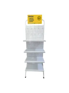 EXHIBIDOR OK VACIO 68X39X220CM.C/5 REPIZAS+10 GANCHOS MORRALES/KOALAS/COOLERS