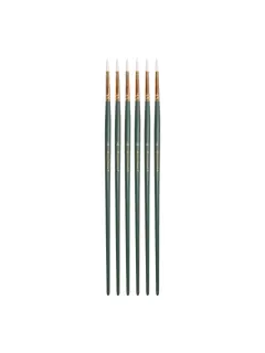 PINCEL SINTETIC `CS` REDONDO PREMIUM BLANCO # 8 PQ.6pz.MANGO LARGO VERDE